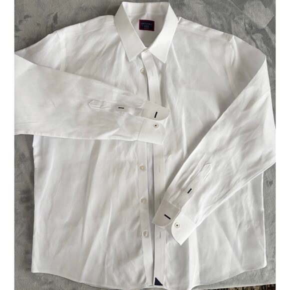 UNTUCKit Mens TWILL White Wrinkle Free Button Down Shirt XL 100% Cotton - Picture 1 of 6